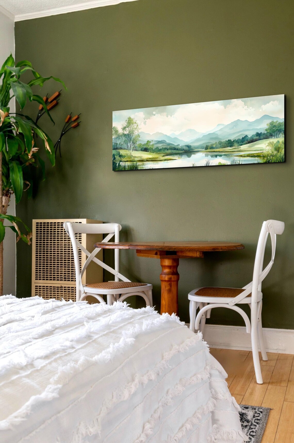 Serene Mountain Landscape, Panoramic Wall Art Print - Image 7