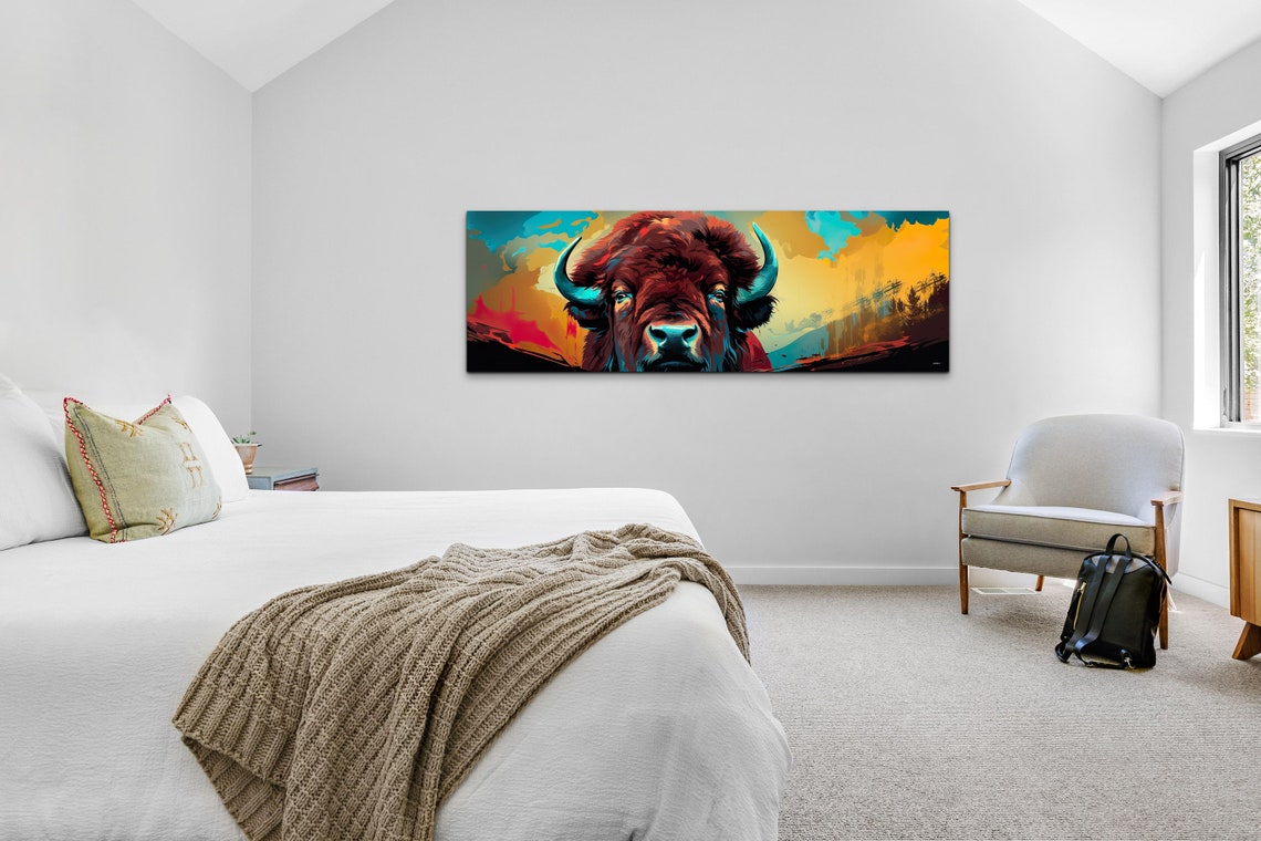 Bison - Modern Art Print - Image 4
