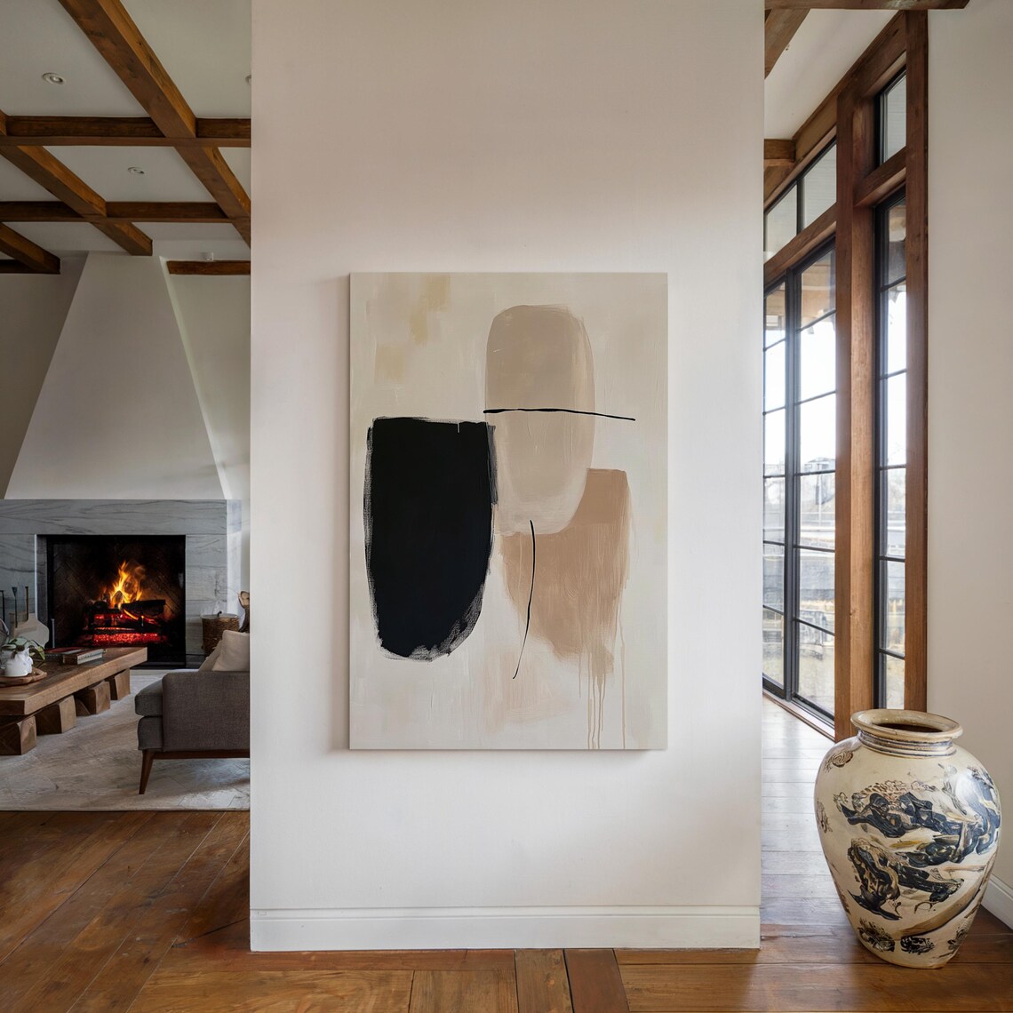 Minimalist Abstract Art, Modern Geometric Wall Decor - Image 5
