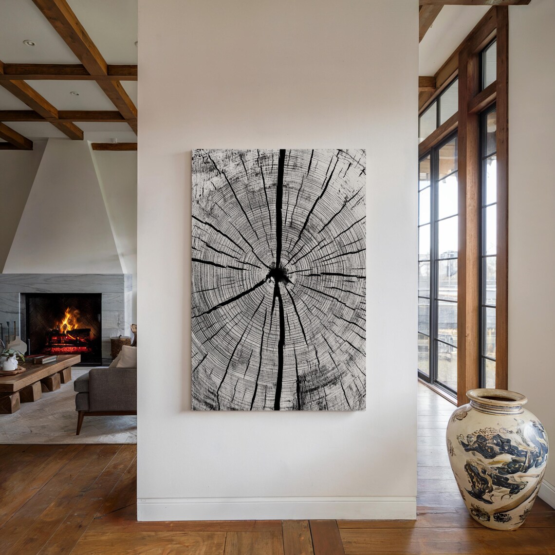 Tree Ring Wall Art, Minimalist Natural Decor - Image 4