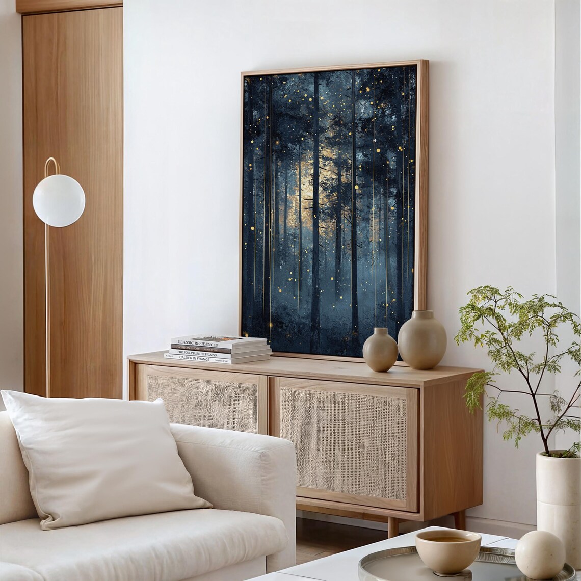 Enchanted Forest At Twilight With Fireflies Magical Woodland Poster - Image 6