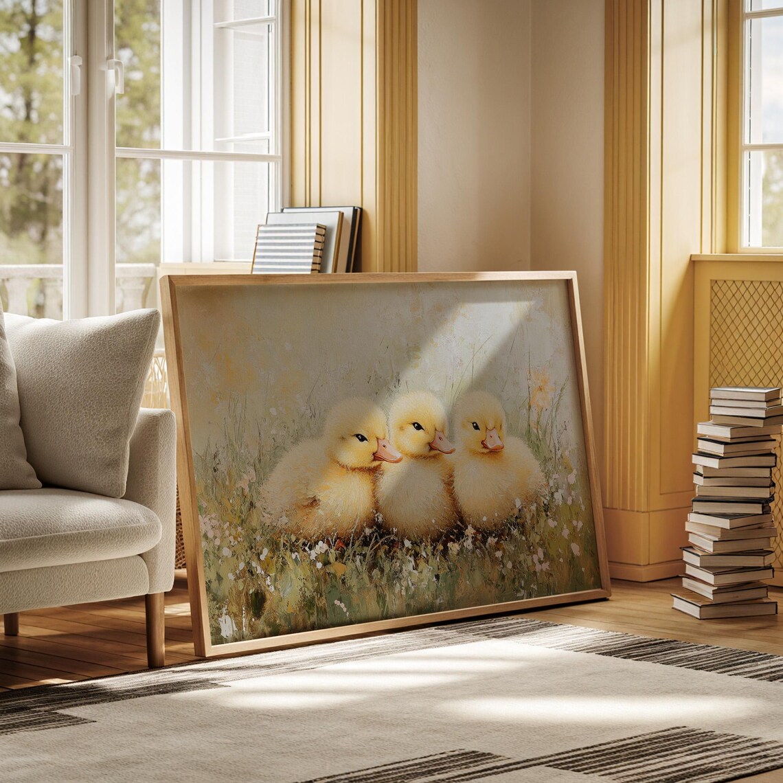 Adorable Ducklings, Whimsical Nature Animal Art Print - Image 4