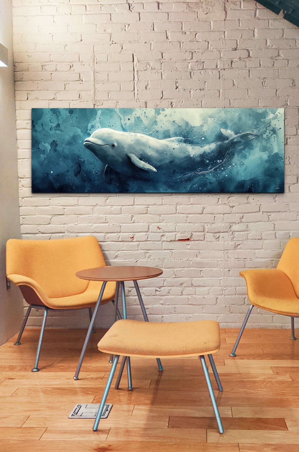 Panoramic Beluga Whale Wall Art - Image 7