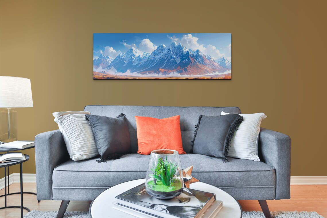 Brooks Mountain Range, Mid Century Modern Panorama - Image 6