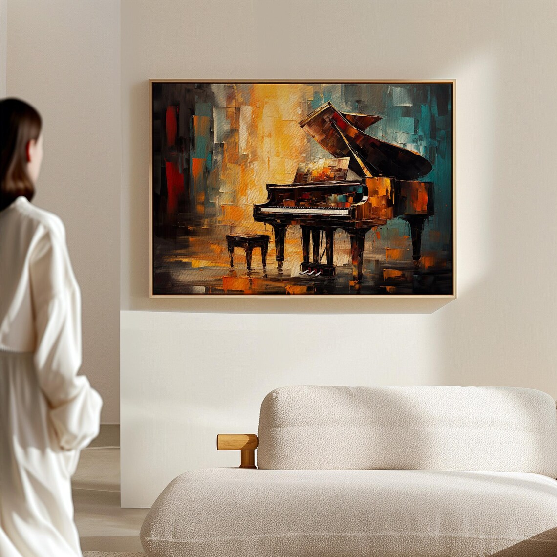 Abstract Piano Art Print, Expressionist Music Decor - Image 6