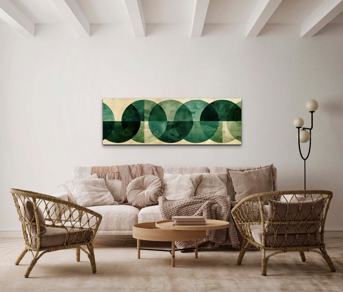 Mid Century Modern Boho Geometric Wall Art - Image 7