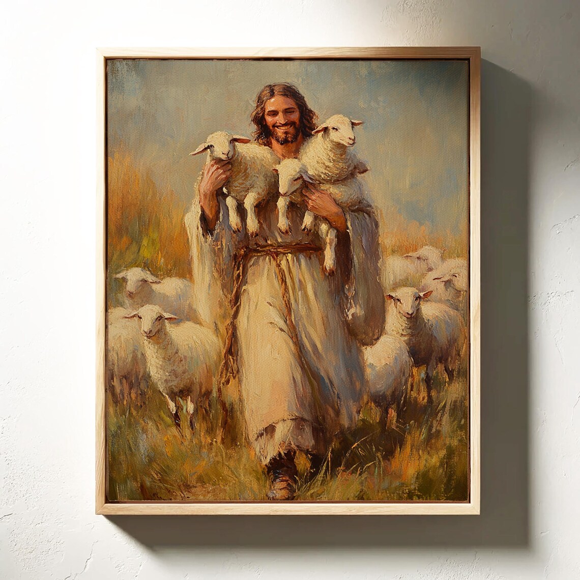 Jesus The Good Shepherd, Inspirational Christian Art - Image 3