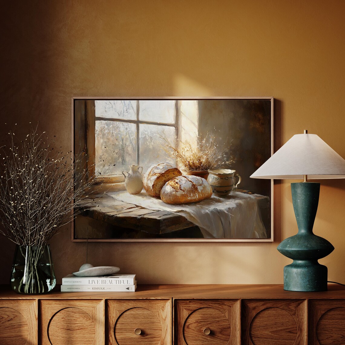 Farmhouse Baked Bread Kitchen Art Print, Rustic Decor - Image 4