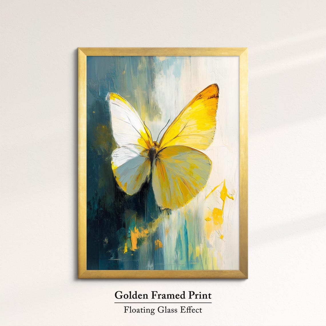 Colorful Butterfly Abstract Oil Painting Framed Print Framed Portrait Wall Art Poster Home Decor Interior Butterfly Lover Gift - Image 5
