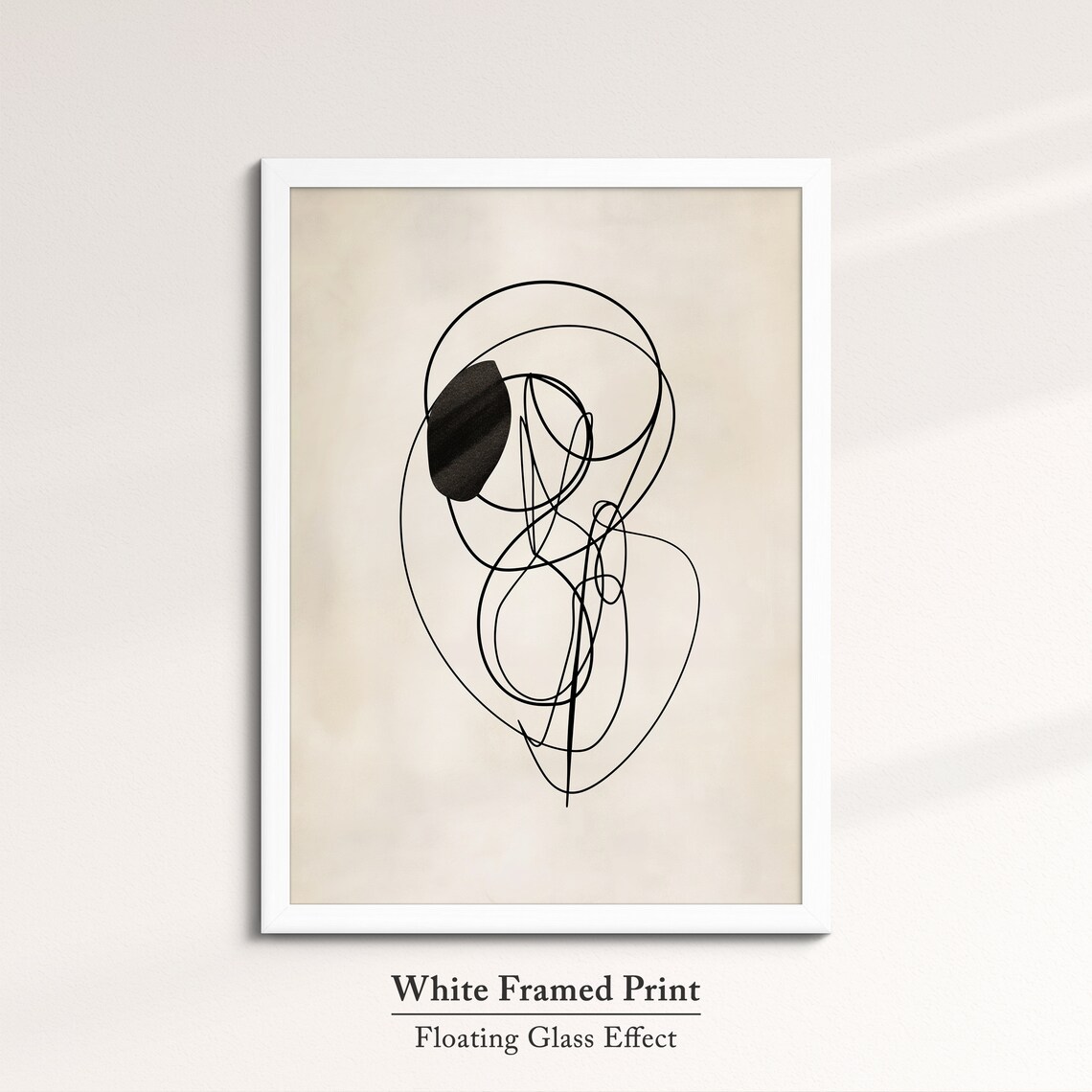 Abstract Continuous Line Drawing Scribble Art Modern Minimalist Wall Art Print - Image 7