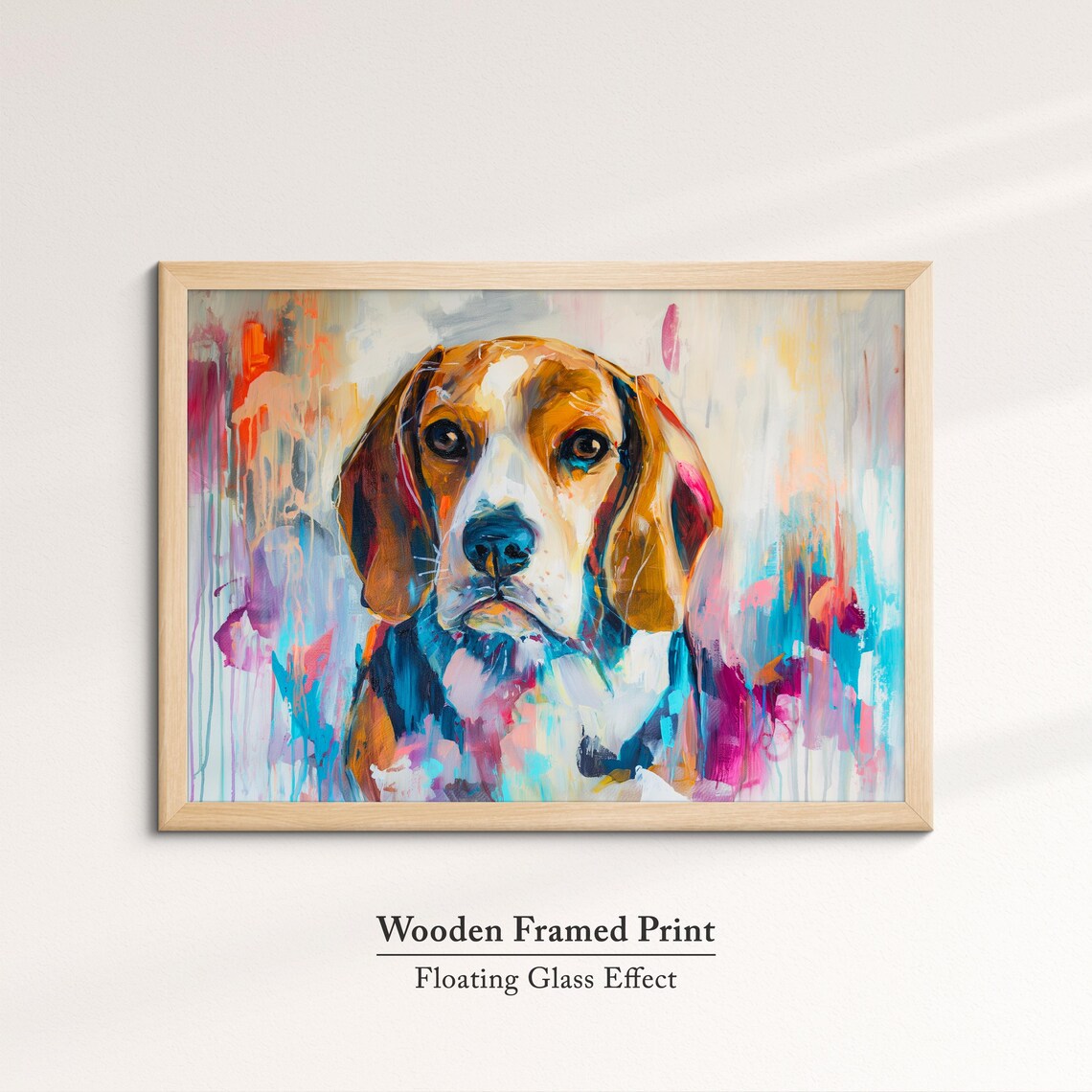 Beagle Abstract Oil Painting, Dog Lover Art Print - Image 6