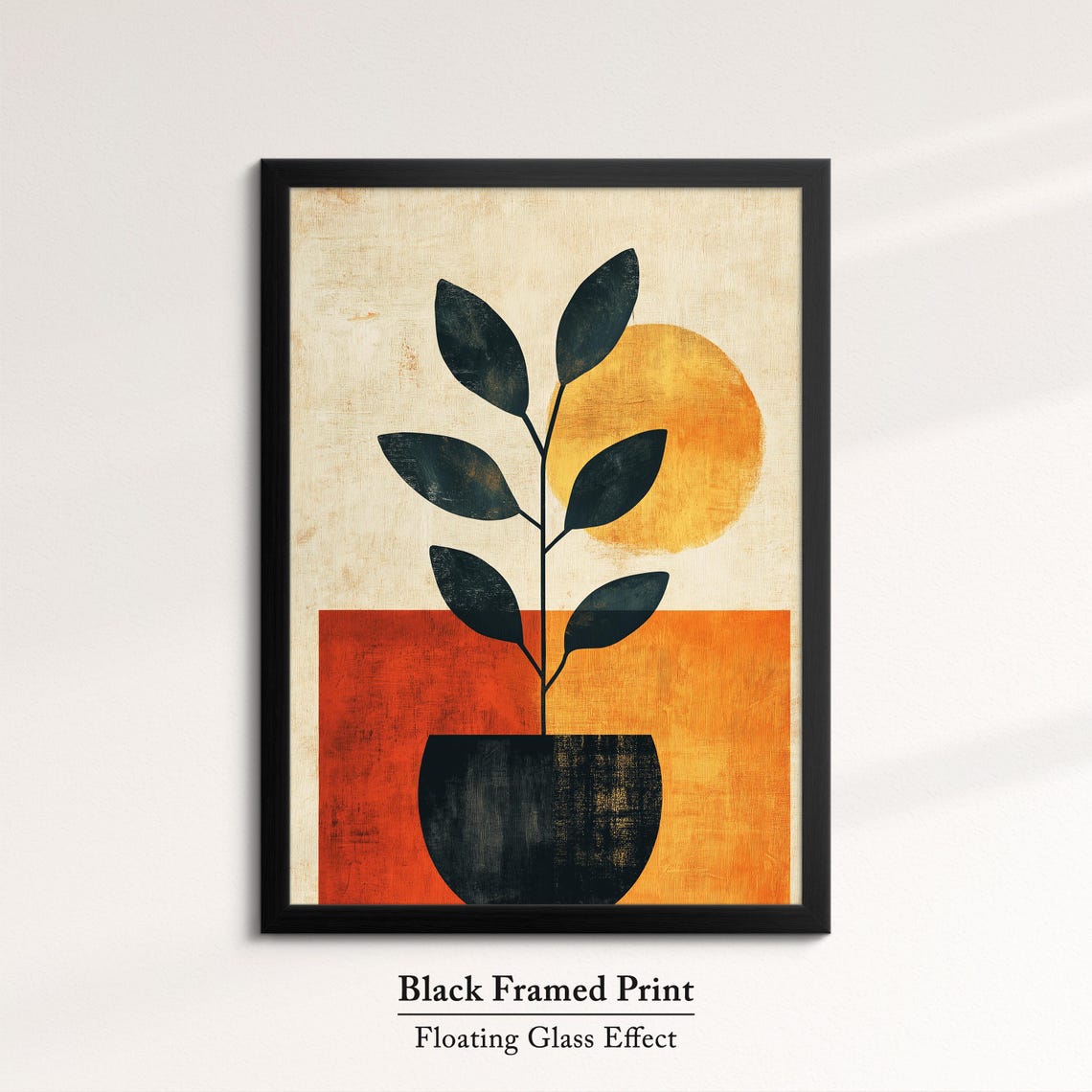 Boho Potted Plant Abstract Terracotta Sun Minimalist Wall Poster - Image 8