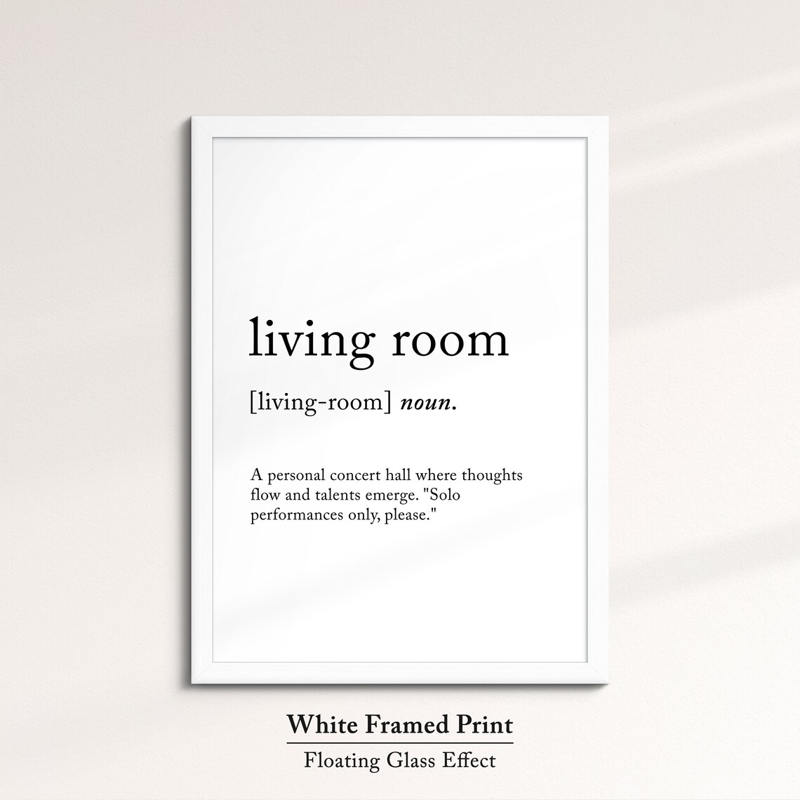 Living Room Minimalist Definition Quote Word Art Framed Print Framed Female Wall Art Lady Poster Feminine Home Decor Gifts For Her - Image 7