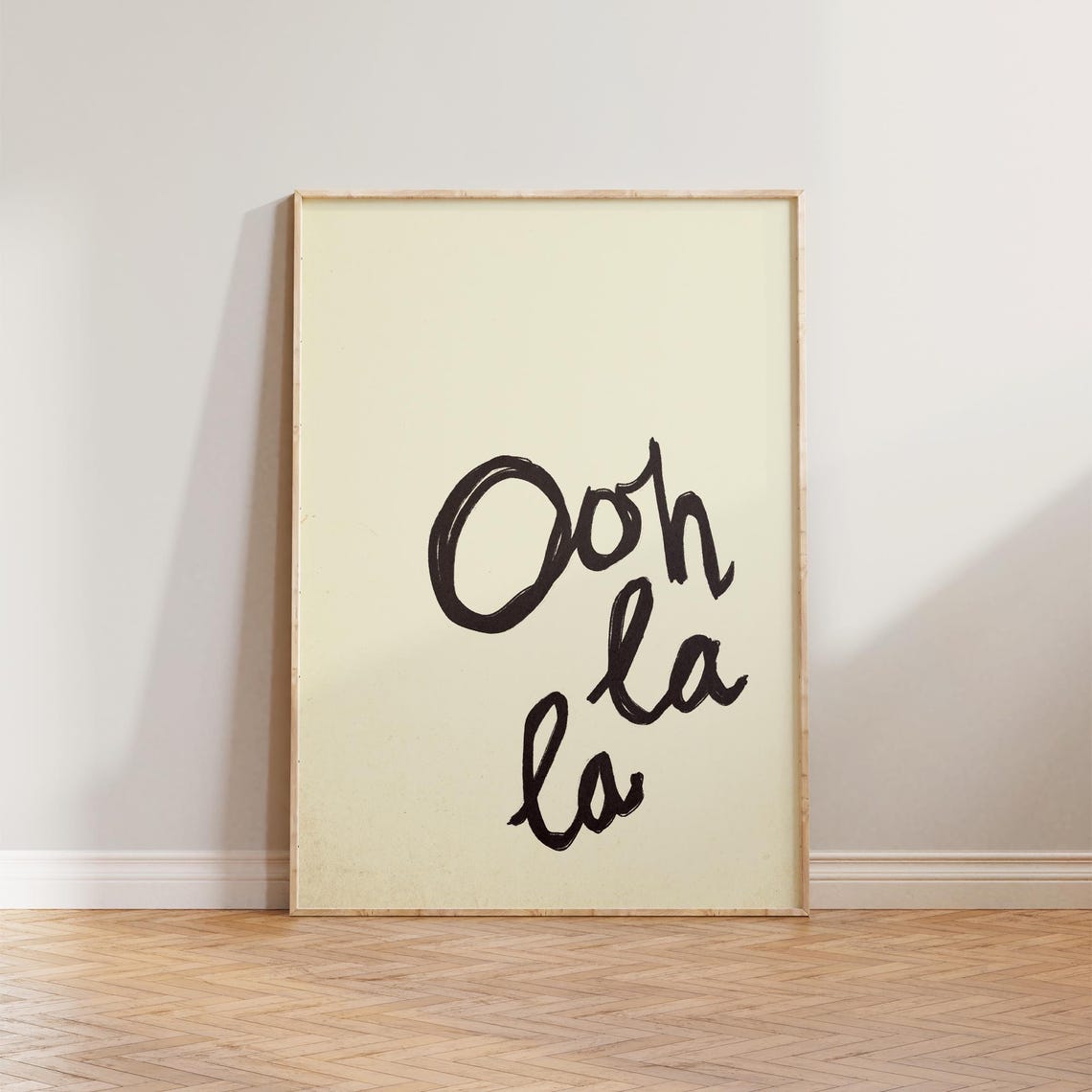 Mid Century Modern French Restroom Wall Art Print