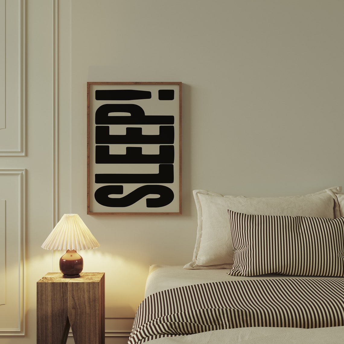 Bedroom Bold Typography Sleep Poster Print - Image 2