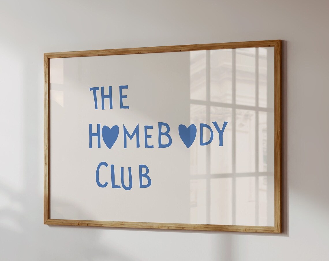 The Homebody Club Minimalist Heart Poster Print