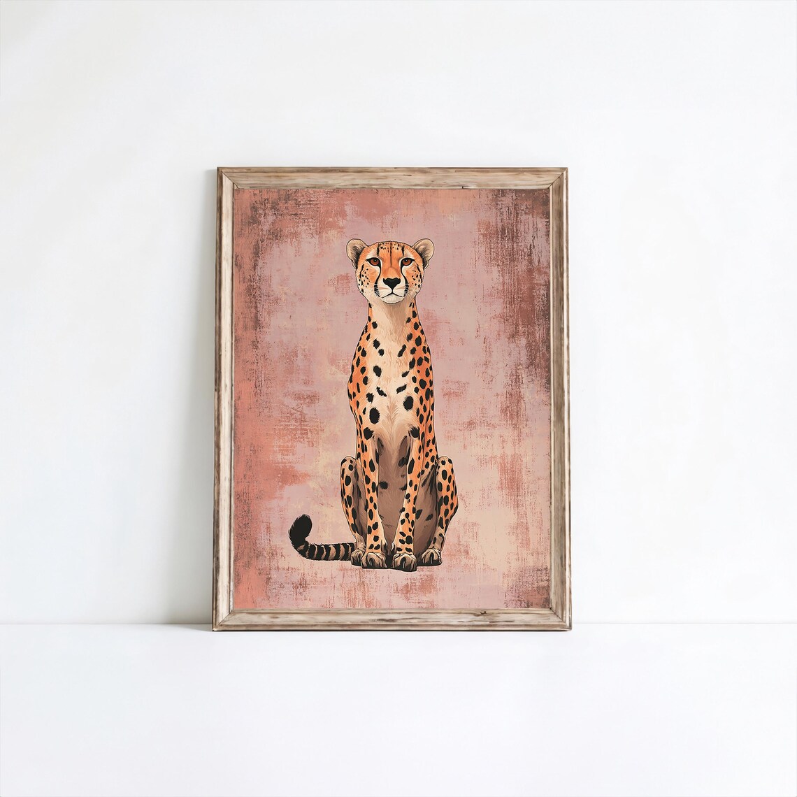 Cheetah Art Print, Preppy Glam Dorm Decor