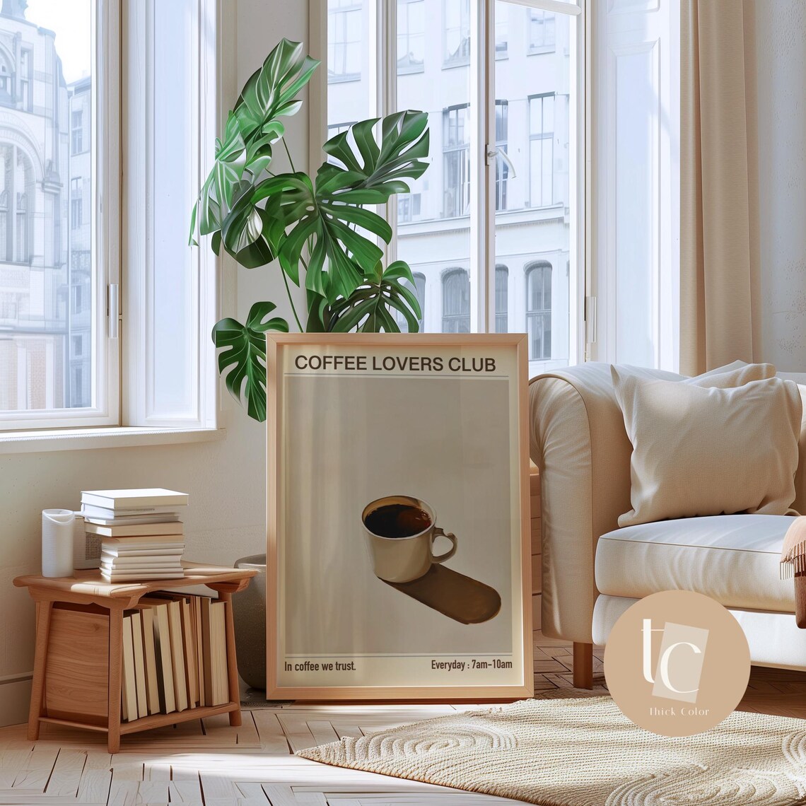 Coffee Print Funny Cafe Typography Art Print