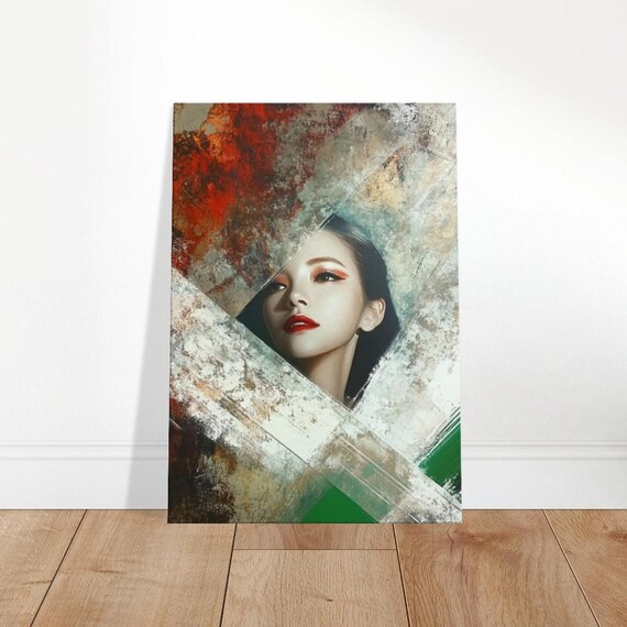 Abstract Gaze Canvas Art Modern Expression Wall Decor The Contemporary Collection