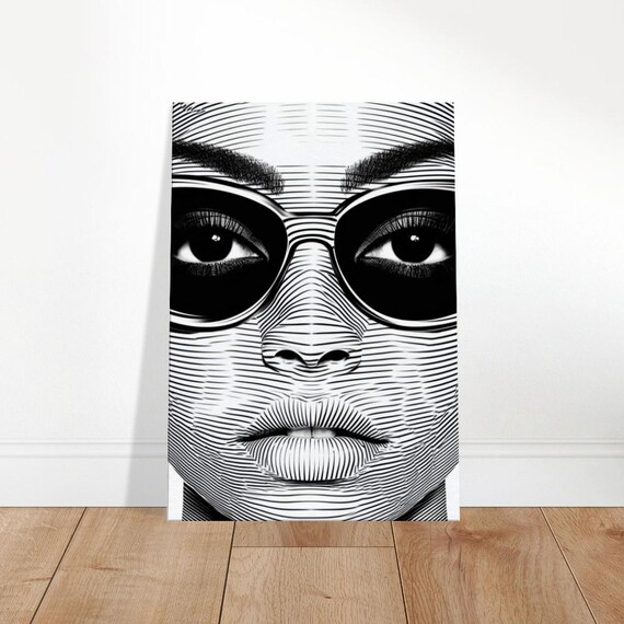 Abstract Gaze Canvas Art Striking Black White Modern Decor The Contemporary Collection