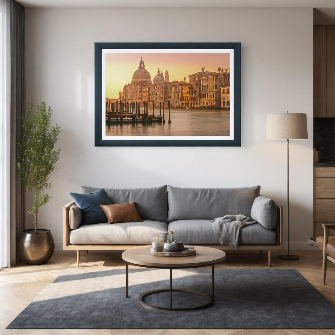 Venice Grand Canal Golden Sunrise Santa Maria Salute Italy Poster - Image 2