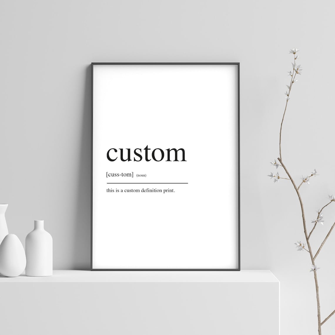 Custom Definition Typography Art Print
