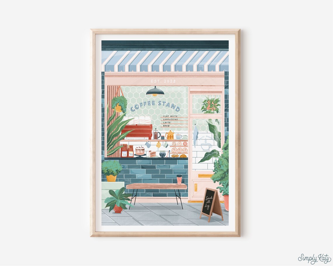 Coffee Shop Coffee Poster, Kitchen Wall Art - Image 2