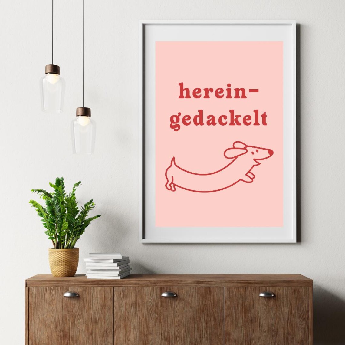 Hereingedackelt Quote, Motivational Inspiration Poster - Image 3