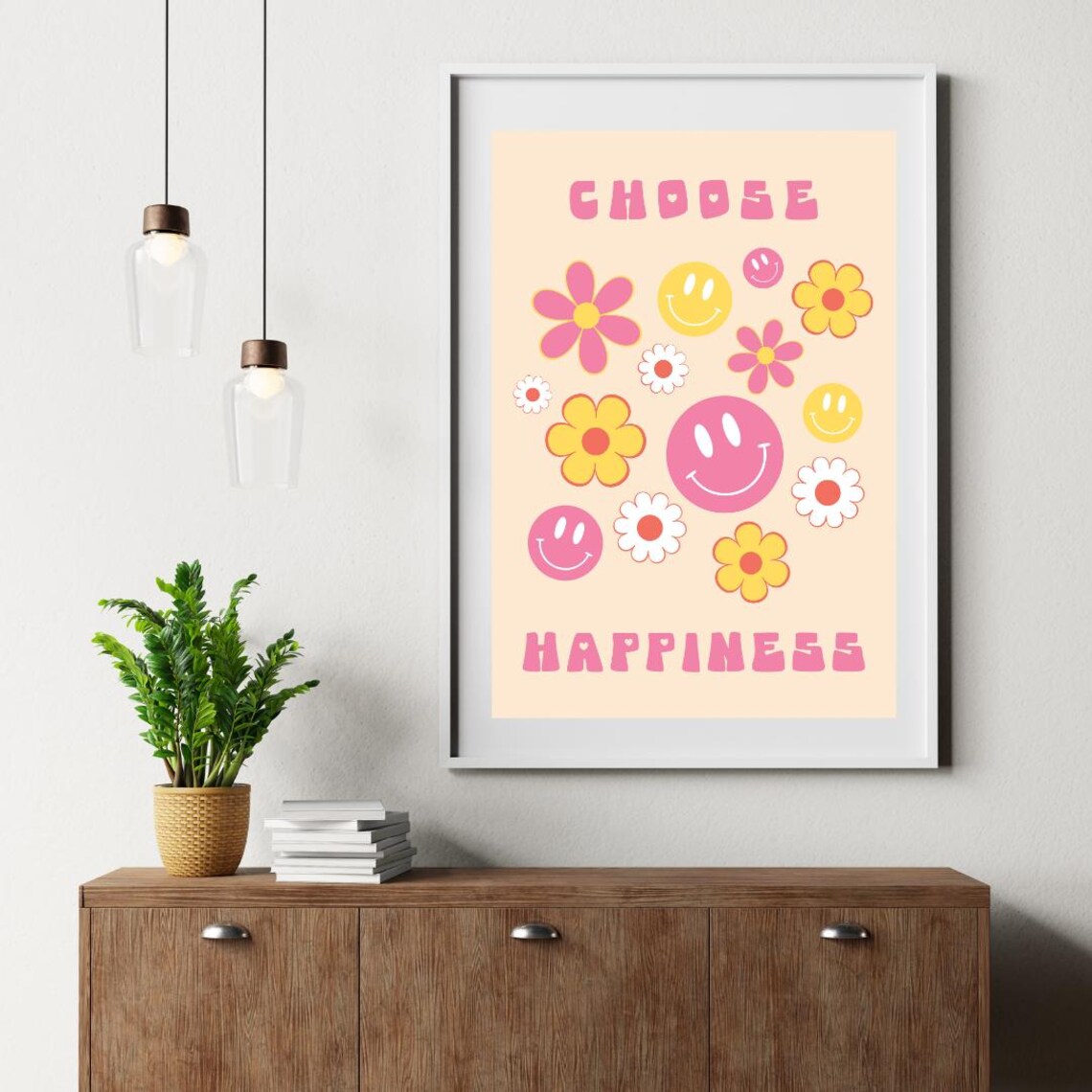 Choose Happiness Quote, Motivational Art Print - Image 4
