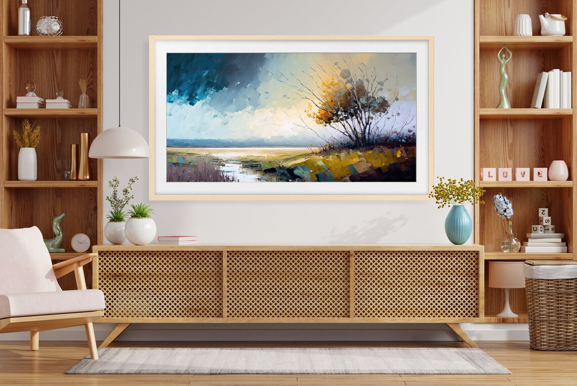 Abstract Modern Landscape Art Print, Nature Inspired - Image 2