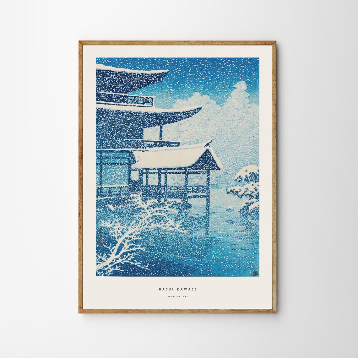 Hasui Kawase Japan Snow On Lake Poster - Image 4