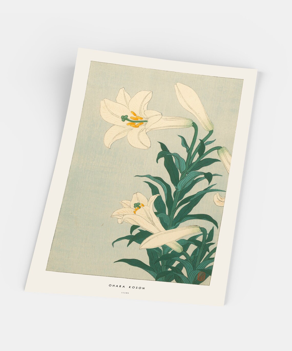 Japanese Lilies Poster, Ohara Koson Nature Art Print - Image 5