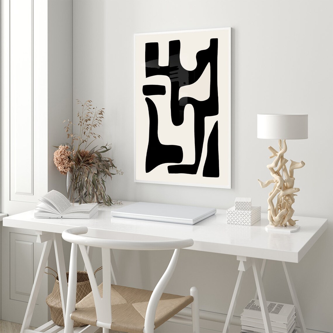 Minimalist Abstract Art Print, Modern Wall Decor - Image 2