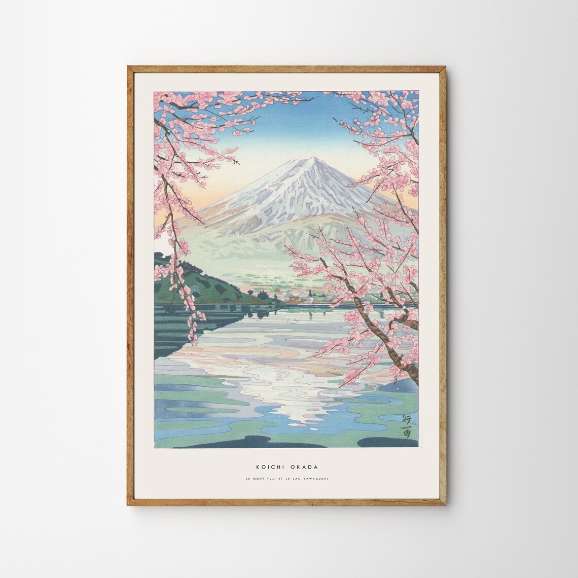Mount Fuji and Lake Kawaguchi Travel Poster - Image 3