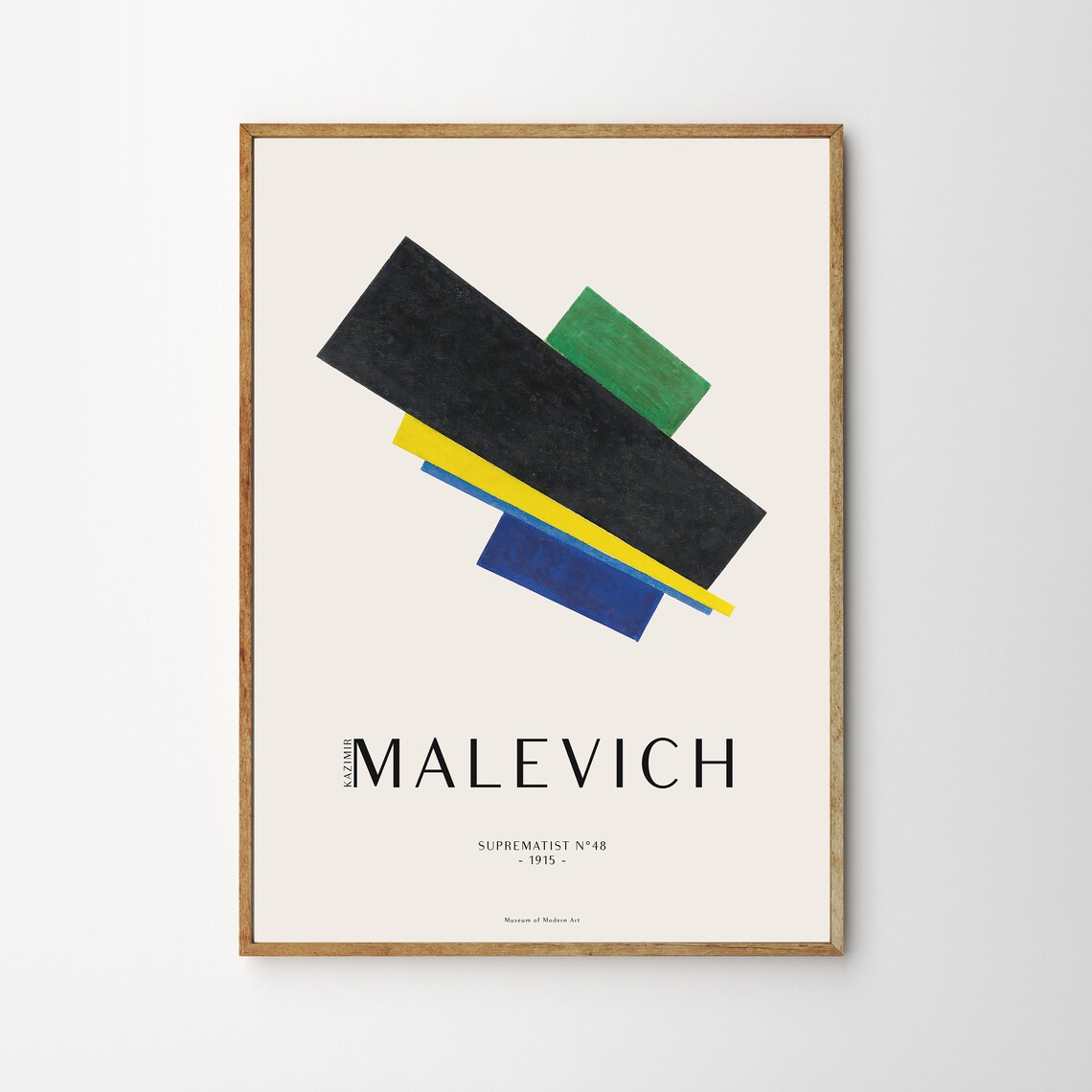 Kazimir Malevich Suprematist No 48 1915 Geometric Abstract Poster - Image 4