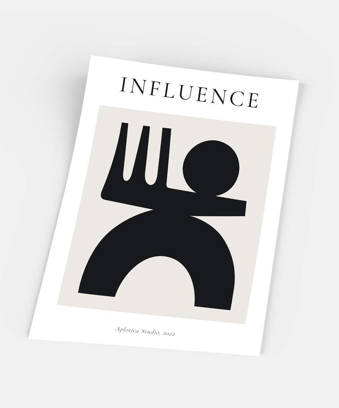 Minimalist Abstract Poster, Bastien Bouta Influence - Image 3
