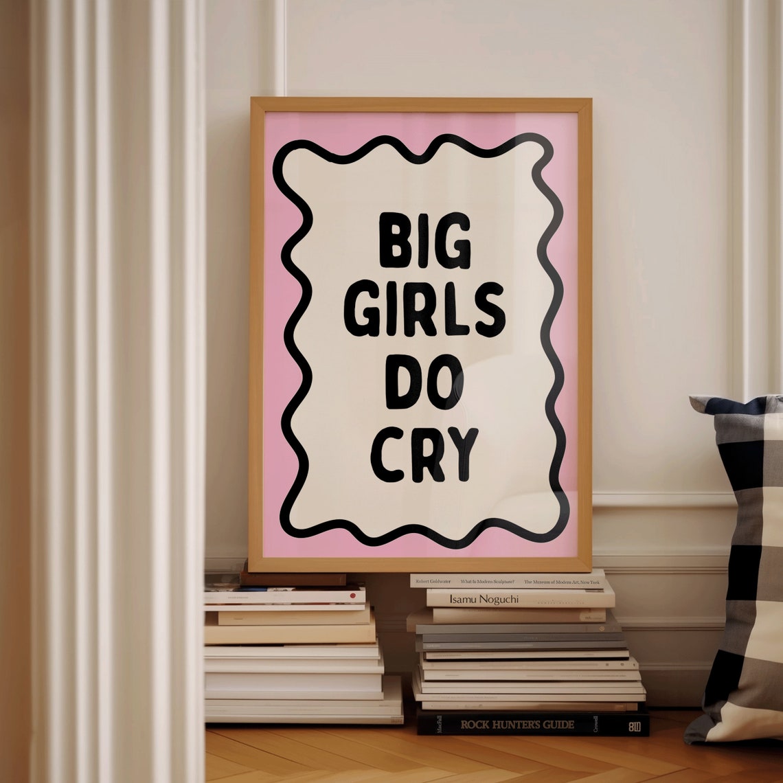 Big Girls Do Cry Art Print Funky Pink Girly Poster Feminist Poster Mental Health Print Hot Girl Bedroom Decor Sarcastic Print Sad Girl - Image 2