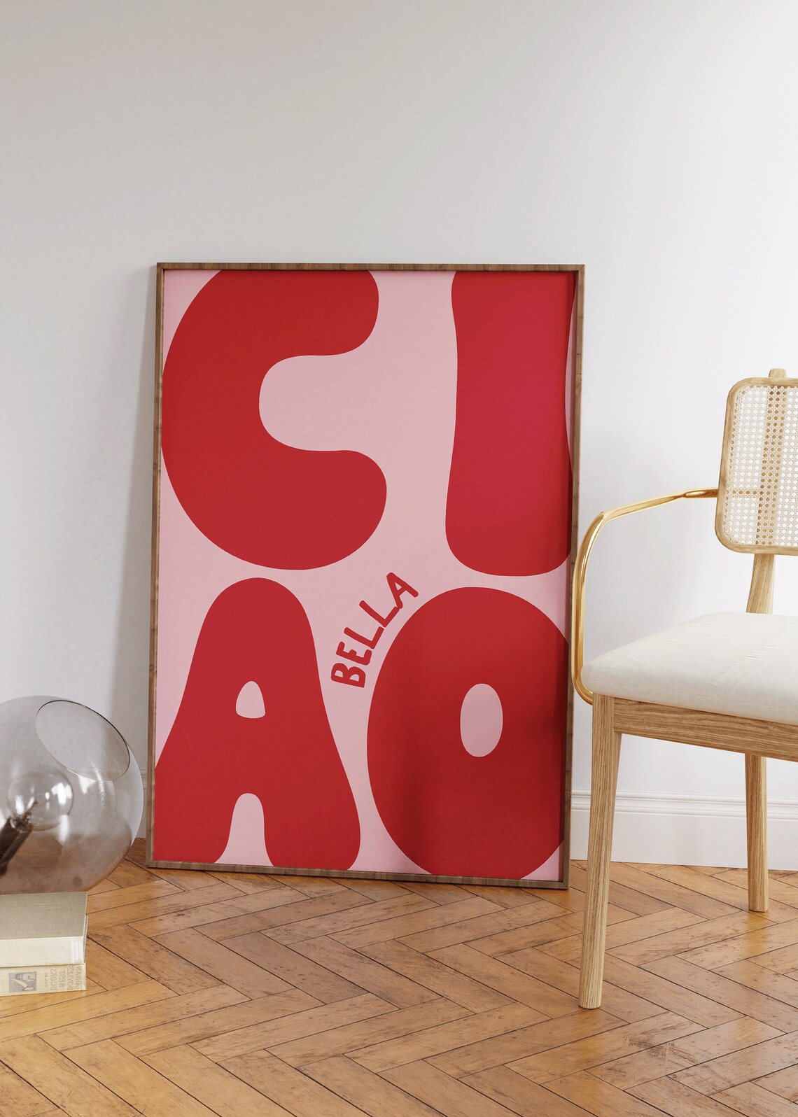 Ciao Bella Typography Poster, Preppy Home Decor - Image 2