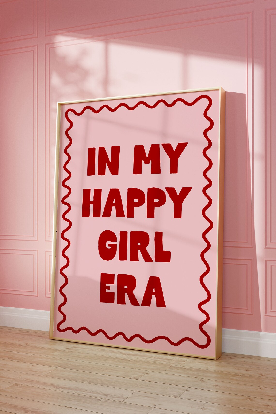 In My Happy Girl Era Art Print, Coquette Quote