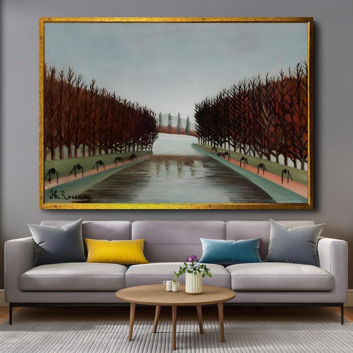 Henri Rousseau Le Canal Waterside Landscape Classic Art Poster - Image 4