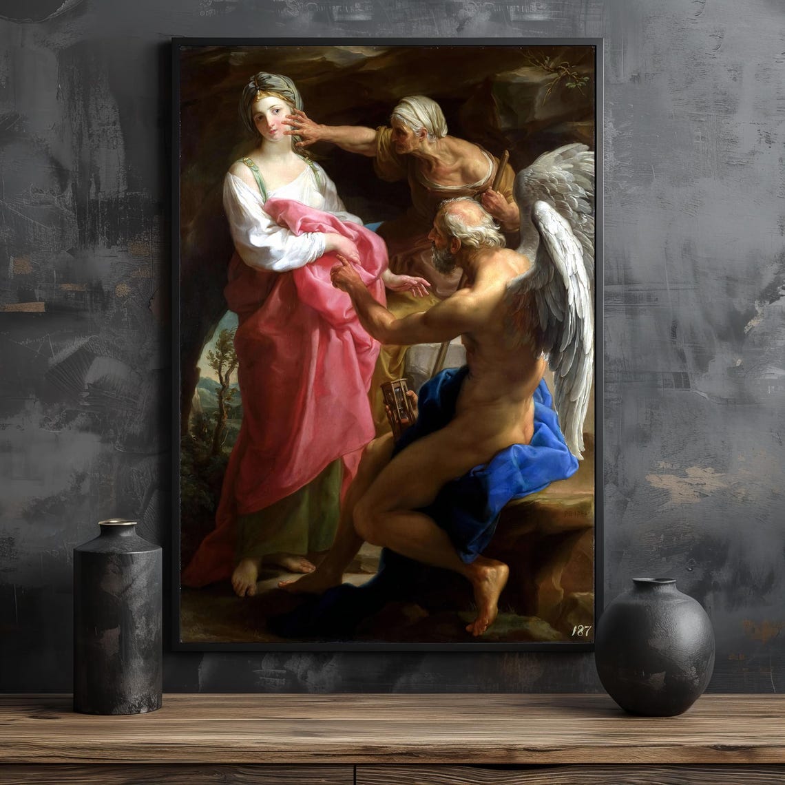 Pompeo Batoni Time Orders Old Age Allegory Baroque Art Poster - Image 2