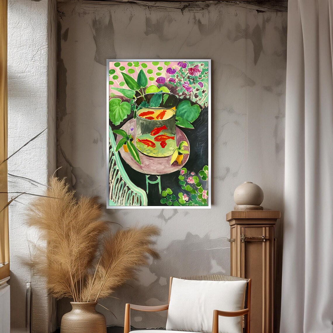 Henri Matisse Goldfish Bowl Fauvist Still Life Painting Poster - Image 3