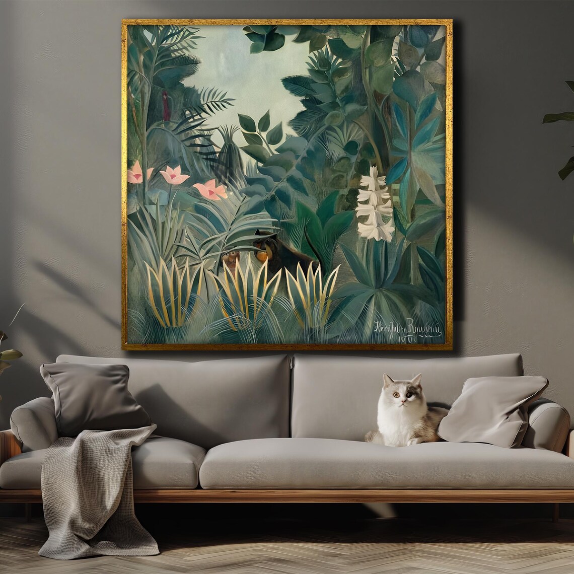 Henri Rousseau The Equatorial Jungle Exotic Flora and Fauna Poster - Image 4