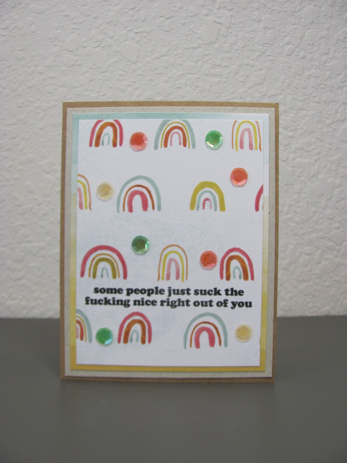 Suck The Nice Snarky Humor Greeting Card