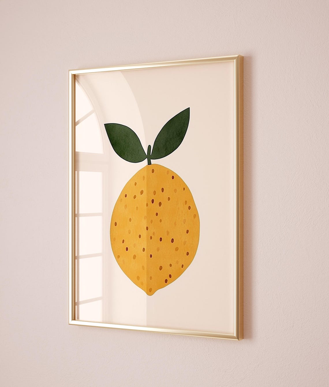 Minimalist Lemon Print Kitchen Wall Art Modern Fruit Decor - Image 4