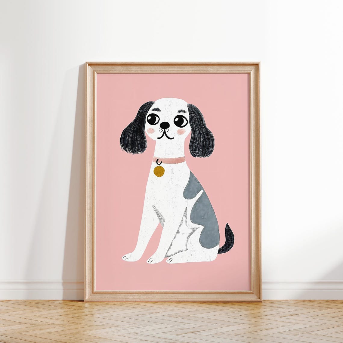 Cute Dog Wall Art Kids Room Animal Print Playroom Dog Poster Gender Neutral Nursery Art Toddler Room Dog Poster Boys Room Dog Decor - Image 2