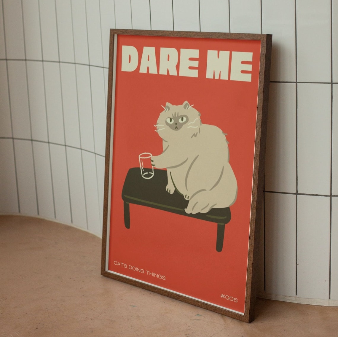 Siamese Cat Funny Kitten Illustration Art Print - Image 2