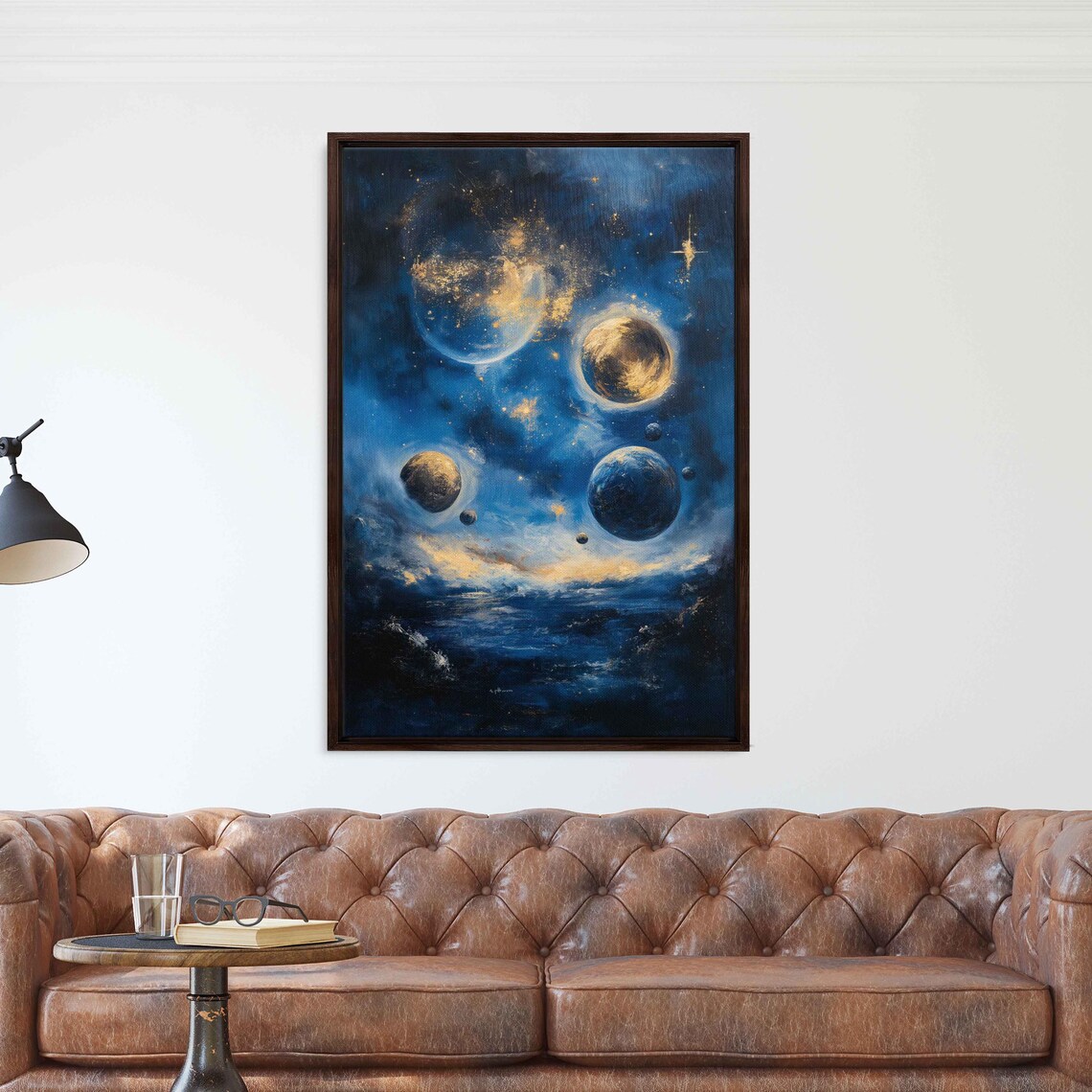 Celestial Symphony Art Print, Dreamlike Planets