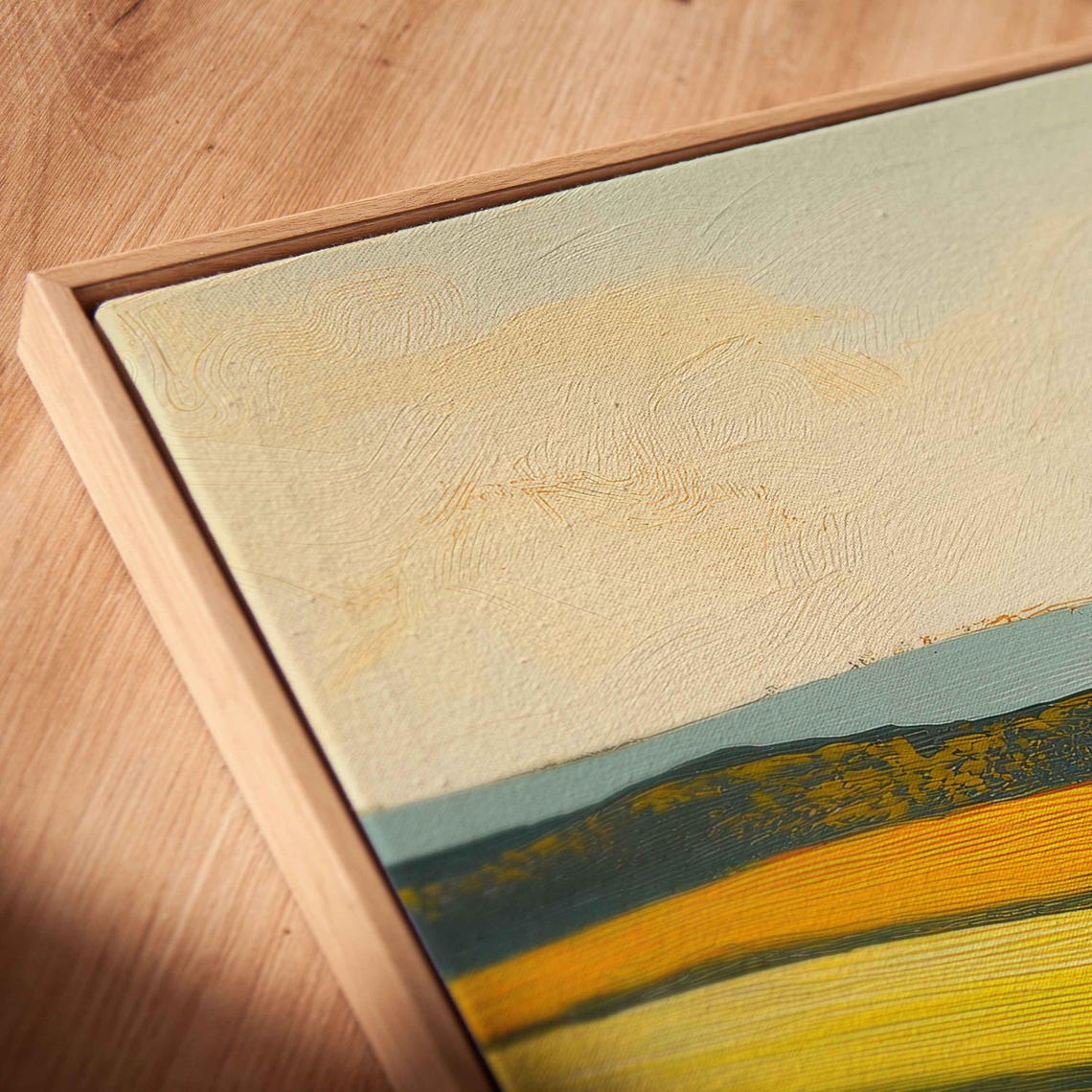 White Cottage With Red Roof Amid Rolling Autumn Gold Hills Poster - Image 2