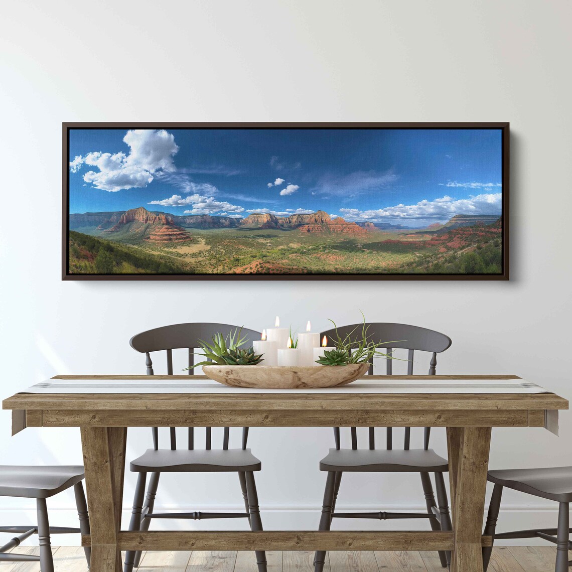 Sedona Arizona Panoramic Red Rock Desert Vista Landscape Poster - Image 2